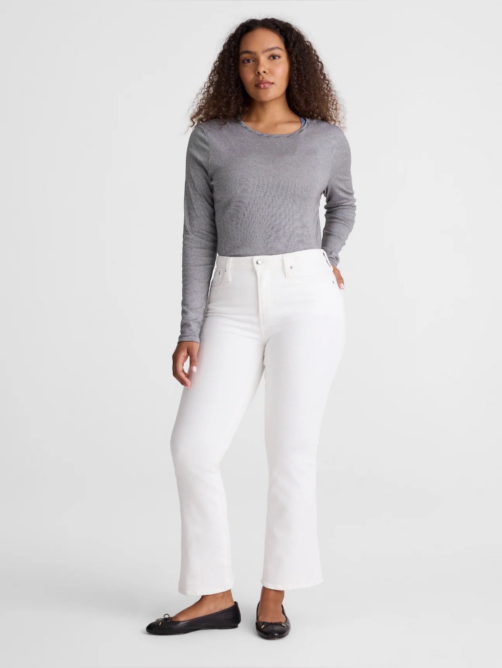 Madewell The Short Curvy Flare Crop Jean Super Stretch Denim Size 30 Short NWT